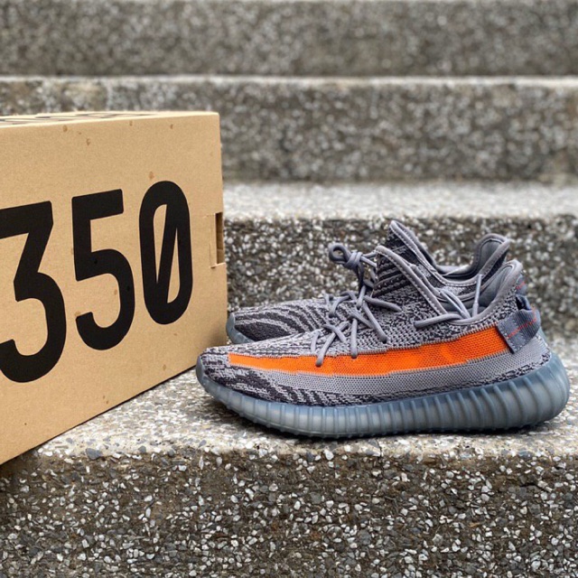 grey and orange yeezys