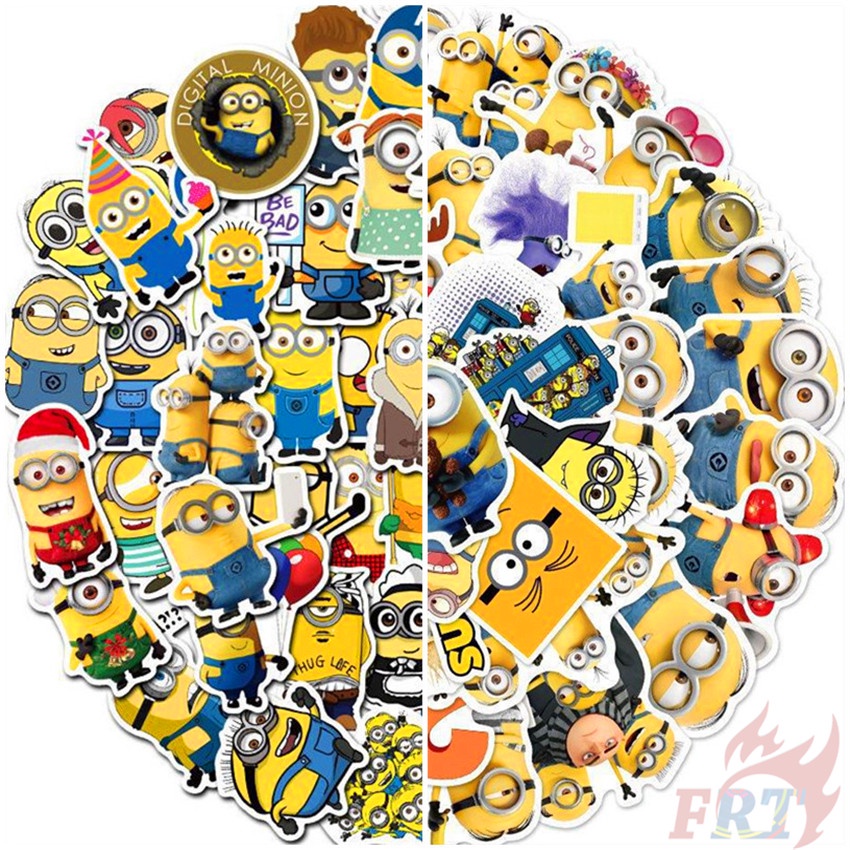 100Pcs/Set Minions Series A Stickers Cartoon Movie Despicable Me ...