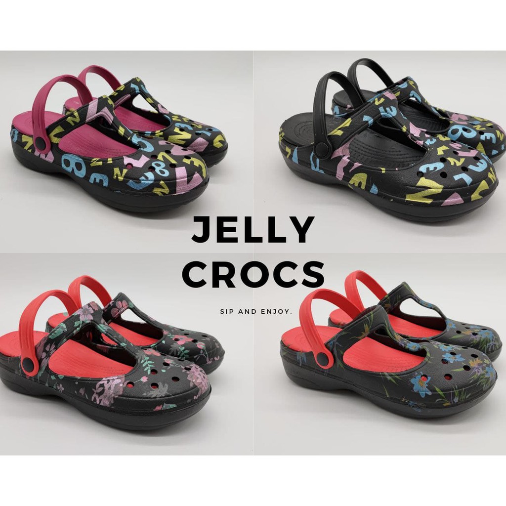  CROCS  PEREMPUAN  CROCS  LADY COLOURFUL KASUT JELLY 