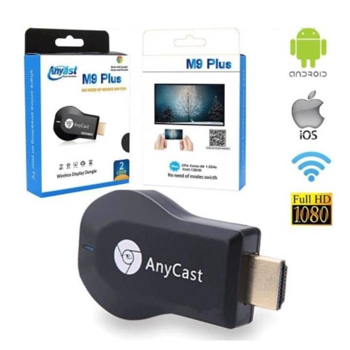 AnyCast M9 Plus WiFi TV Dongle Stick DLNA HDMI Linux 128MB Miracast Dual Core 