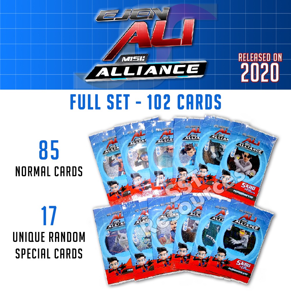 🆕 Kad Ejen Ali Misi : Alliance Permainan Kad Game Card (Full Set) Ejen Ali  The Movie