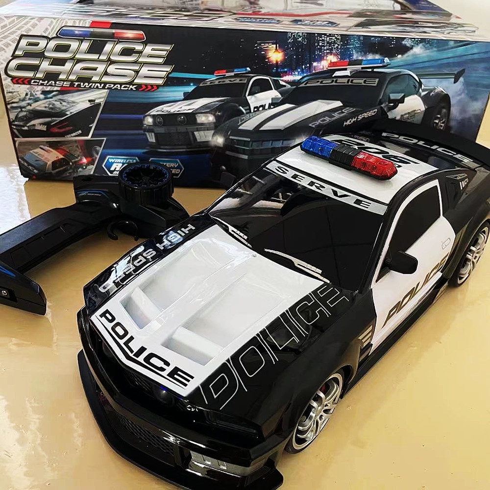 1/12 Big 2.4GHz Super Fast Police RC Car Remote Control Cars Toy with Lights Durable Chase Drift Vehicle toys for boys kid Child