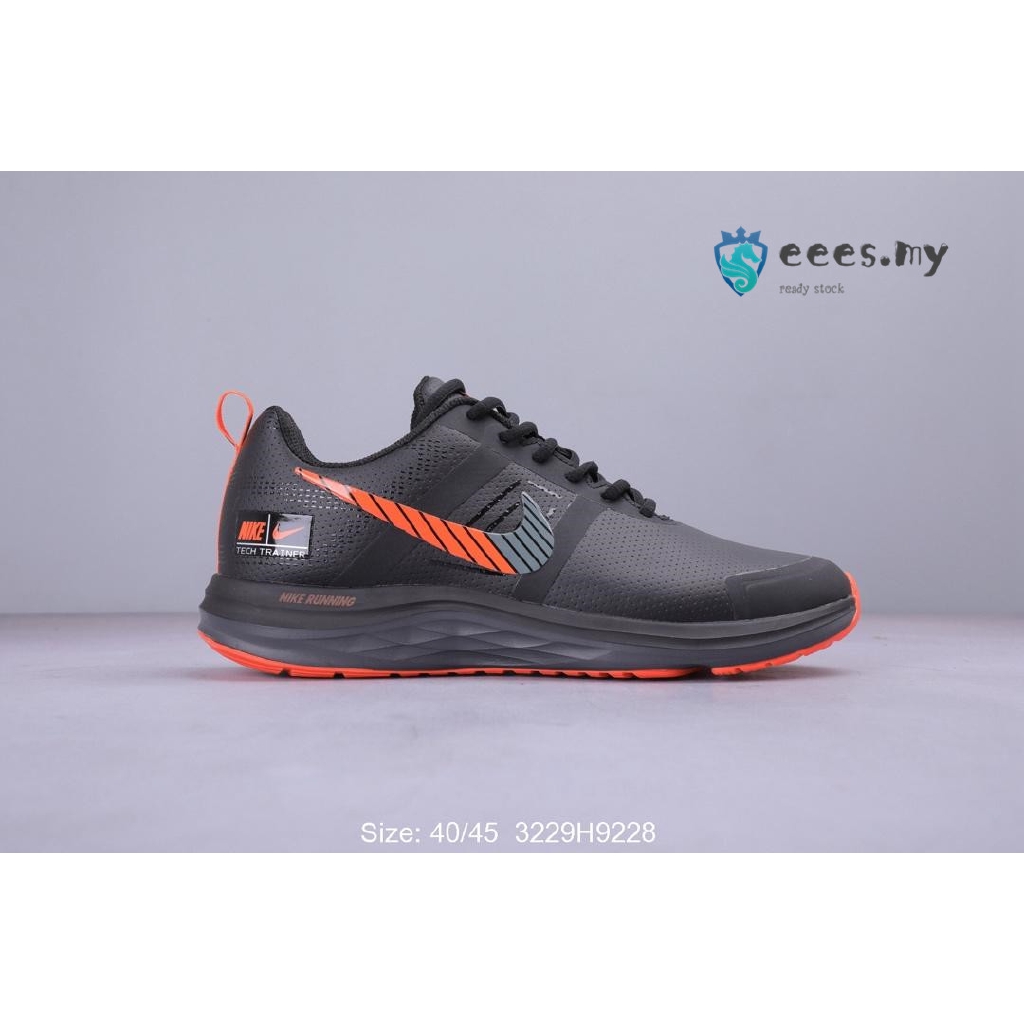 nike running shoes black and orange