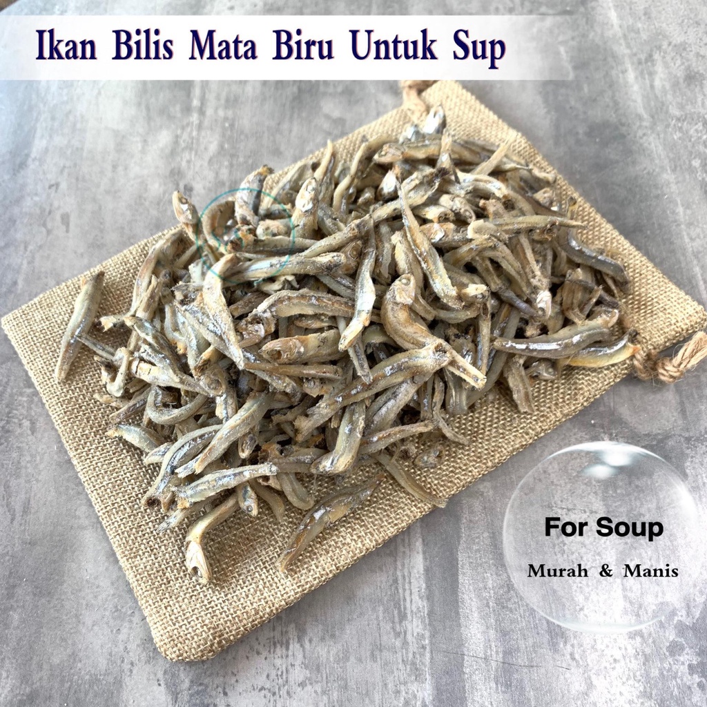 88 Ocean Ikan Bilis Mata Biru Belum Kopek ( Untuk Sup ) M Saiz 4cm+- (100g/300g/500g) M…