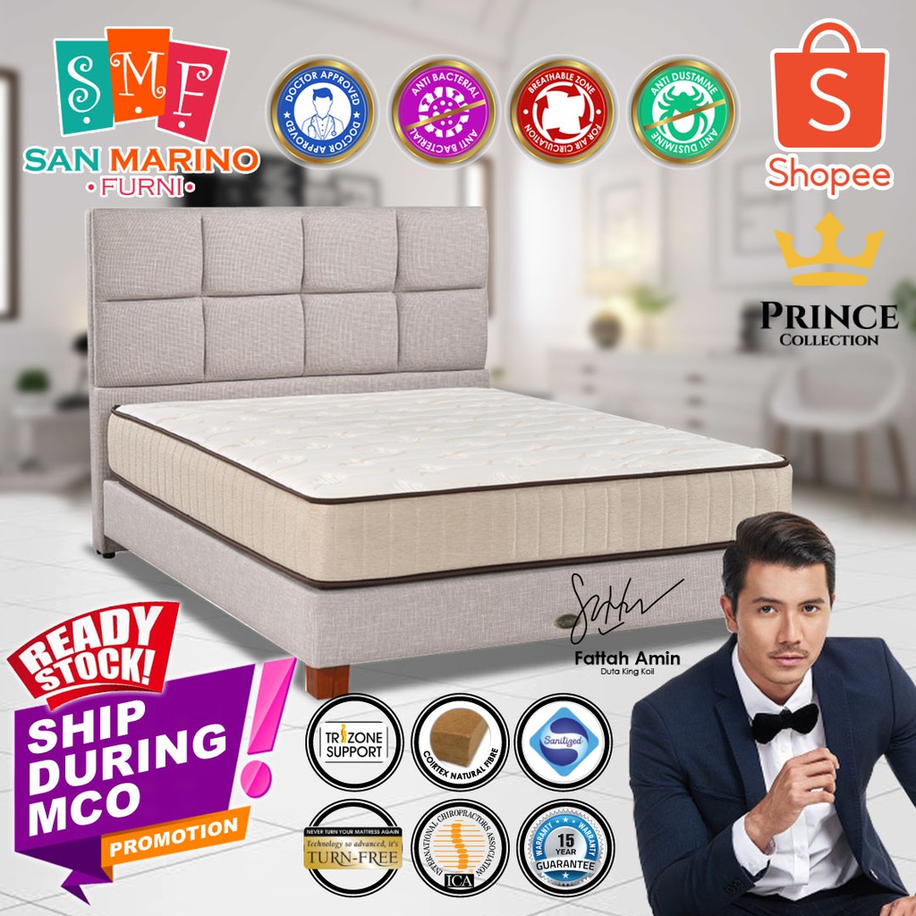 [SHIP DURING MCO] King Size - King Koil Fattah Amin Prince RUBY 12 Inches Super X-Spring Coil System Mattress Tilam