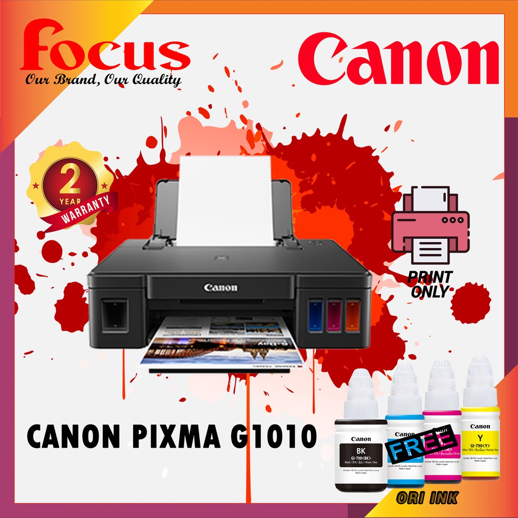 Canon Pixma G1010 Refillable Ink Tank Printer For High Volume Printing Shopee Malaysia