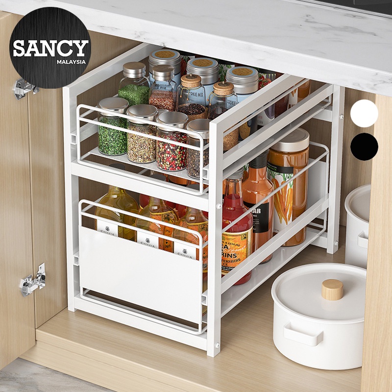 Sancy Multilayer Storage Racks Kitchen Cabinets Space Saving Pull Out ...