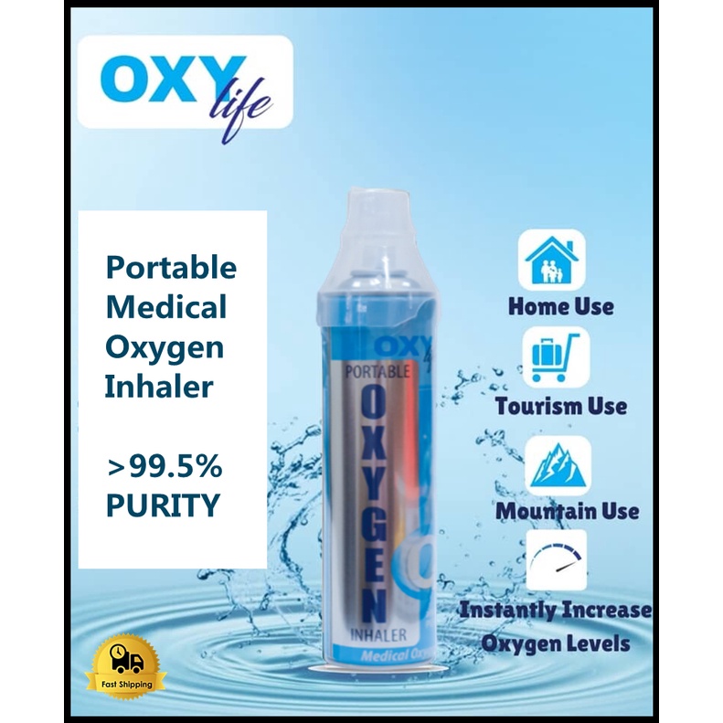 Oxy Life Portable Medical Oxygen Inhaler 600ml Shopee Malaysia