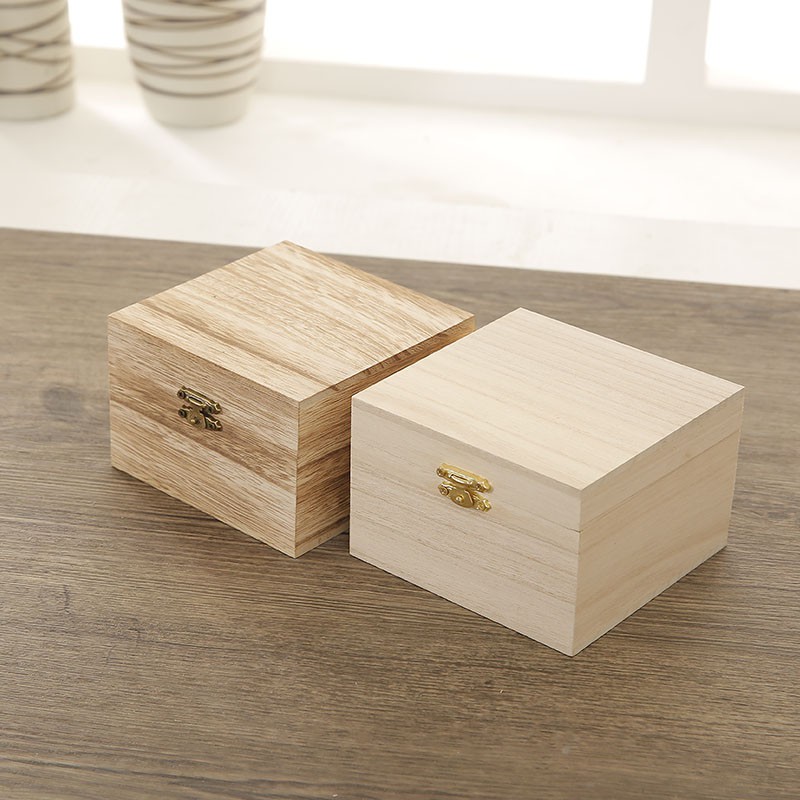 square wooden box