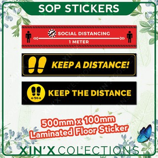 SOP MCO Poster Sticker SAFE DISTANCE jarak selamat COVID ...