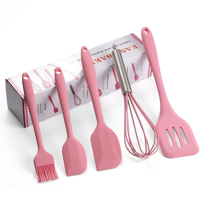 pink spatulas cooking utensils