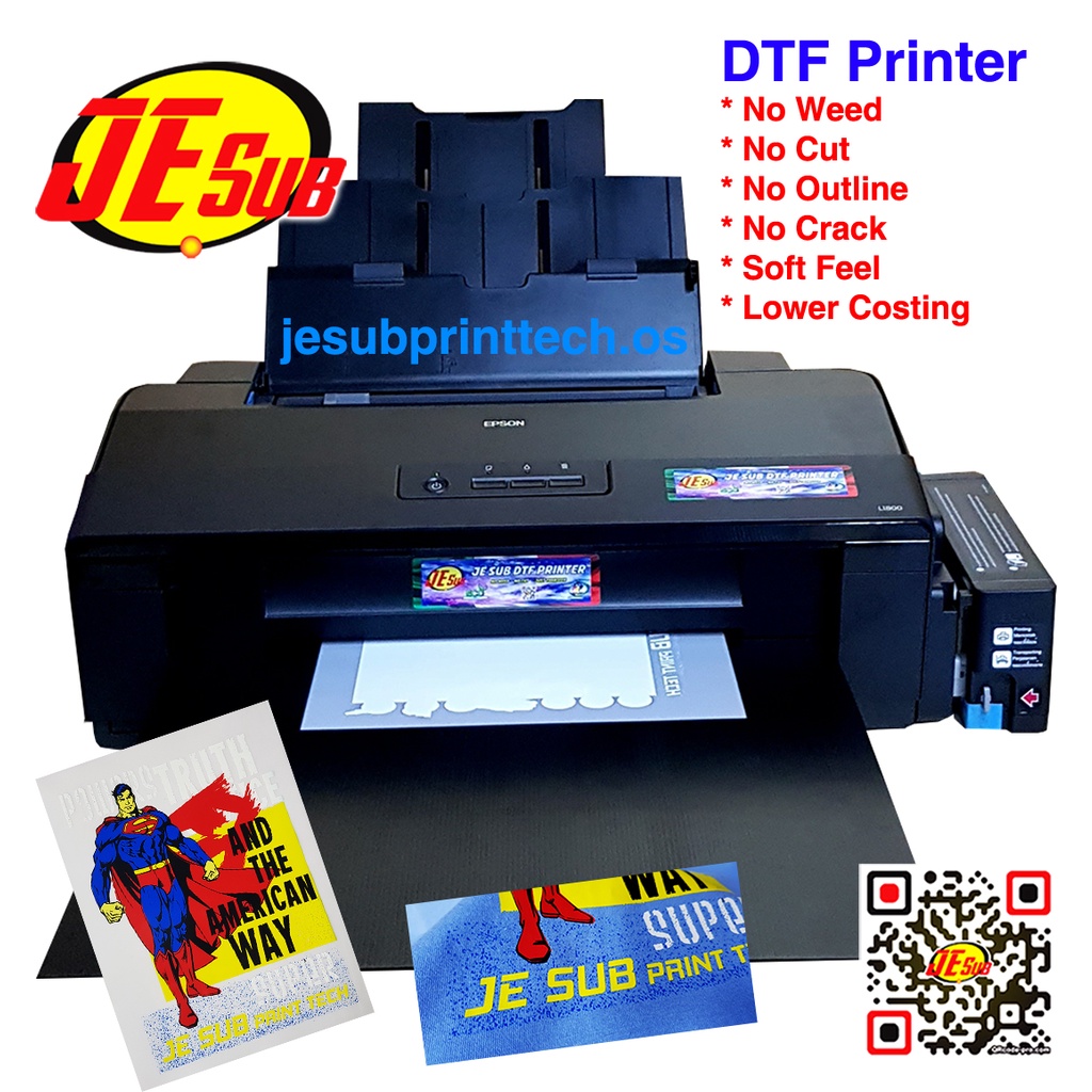 Epson L1800 - DTF PRINTER - A3 size 6 Color Printer with JE SUB Ink ...