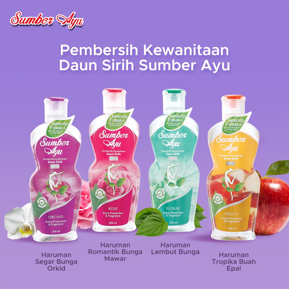 Sumber Ayu Feminine Hygiene Wash Pencucian Kewanitaan Daun Sirih Triple