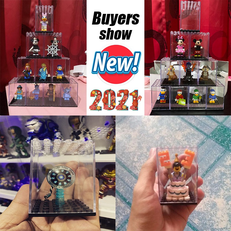 Durable Multi Building Blocks Minifigures dustproof transparent cover display box Lego Minifigure Case Purpose Quality - Image 2