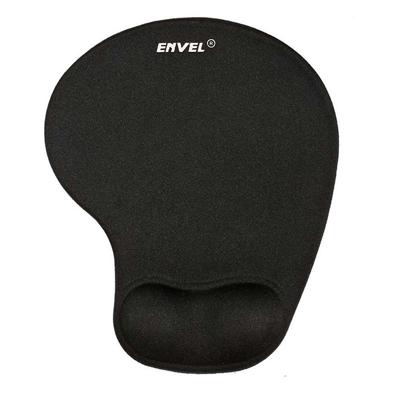 ENVEL With Wrist Support Ergonomic Mouse Pad, Black Wristband Eliminate