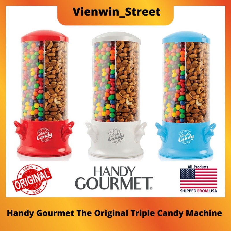 Handy Gourmet The Original Triple Candy Machine Gumball, Jelly Bean