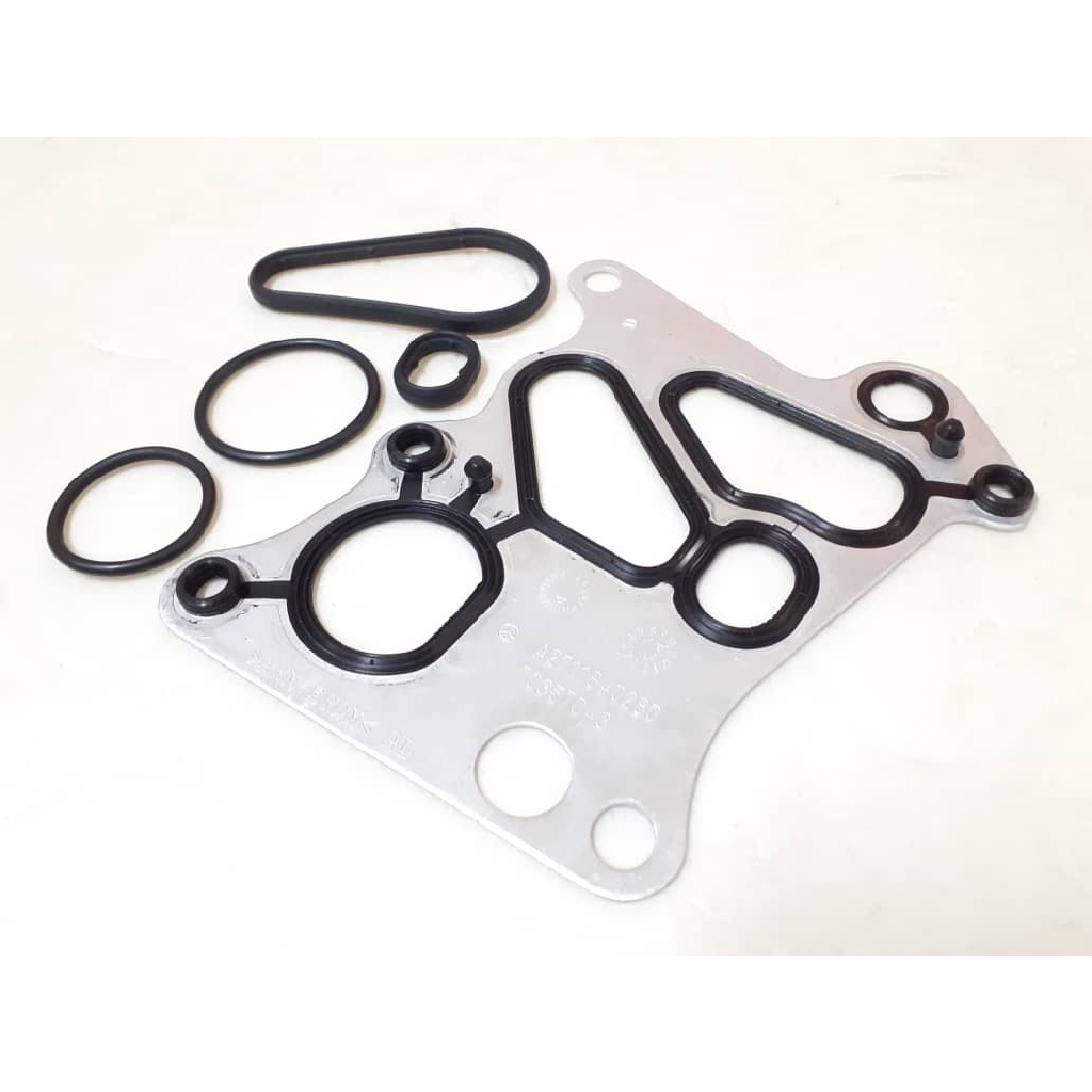 Mercedes Engine Oil Cooler Gasket Repair Kit Set W204 W212 W207 SLK