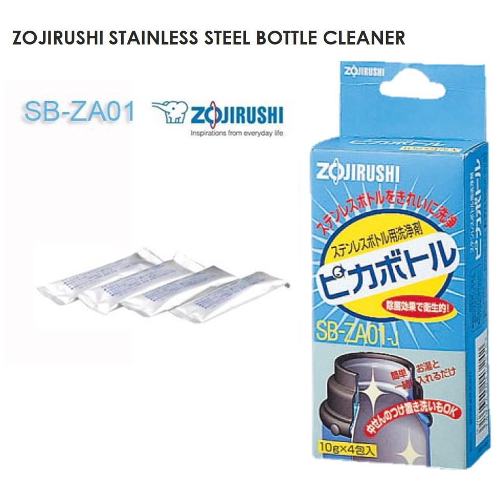 ZOJIRUSHI STAINLESS STEEL BOTTLE CLEANER 40g (10g x 4 packets) Shopee