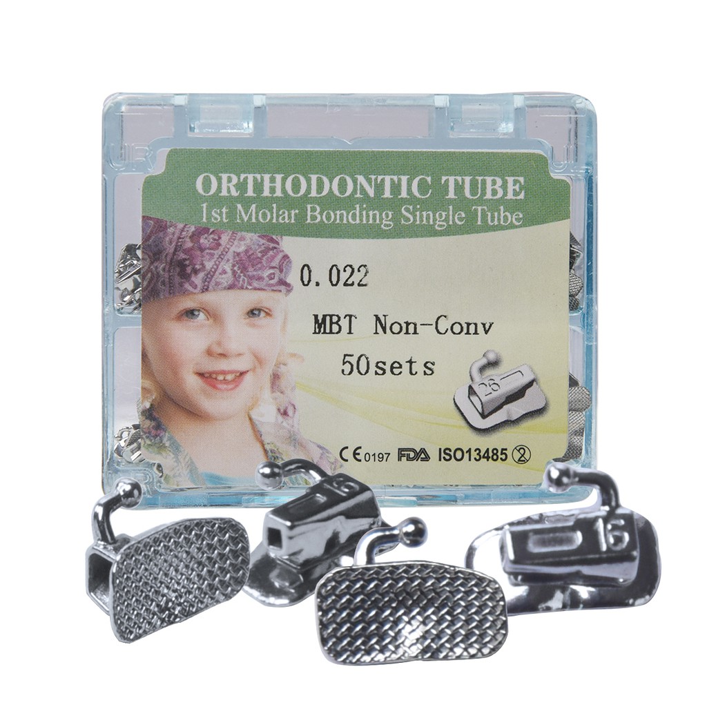 50 Set Dental Orthodontic 1st Molar Bondable Buccal Tubes MBT 022 Non