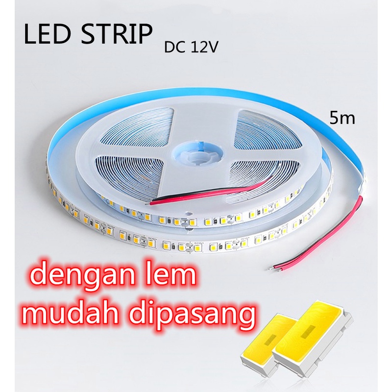 Pita Lampu Jalur LED Strip 2835 12V CHIP120manik/M(5m) Lampu tersembunyi, lampu jalur, lampu pameran, lampu bangunan