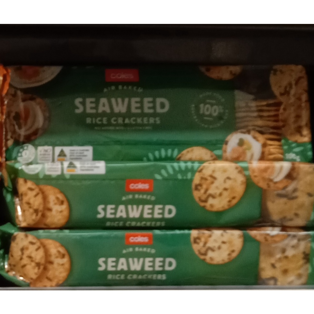 (Australia) Coles Seaweed Rice Cracker 100g Shopee Malaysia