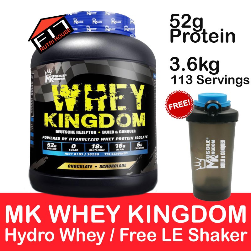 [FREE LIMITED EDITION SHAKER] MK Whey Kingdom Whey Protein Hydro Whey