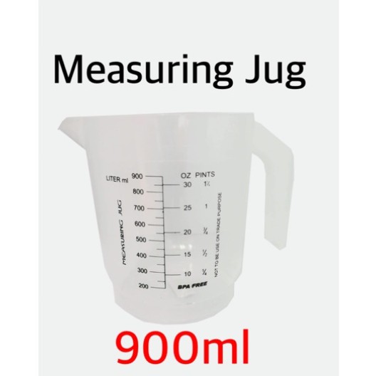 900ml High Quality Plastic Measuring Jug