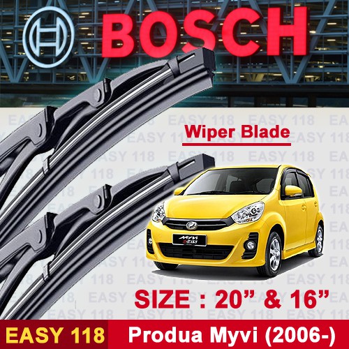 BOSCH WIPER BLADE FOR PERODUA MYVI (FRONT) | Shopee Malaysia