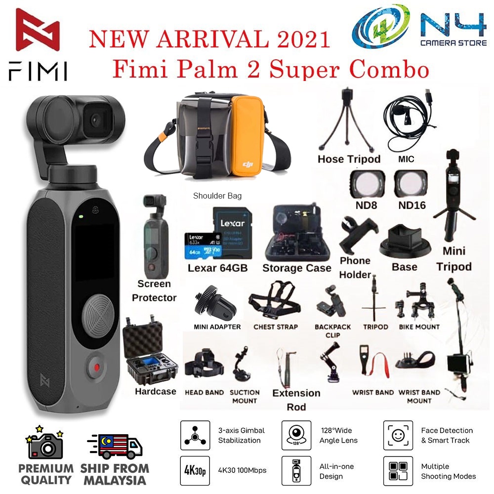 FIMI PALM 2 / FIMI PALM Camera 3Axis 4K HD Handheld Camera Stabilizer