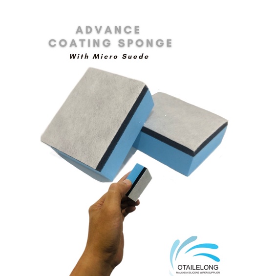 [ADVANCE]Coating SPONGE with micro suede | Ceramic Coating Sponge ...