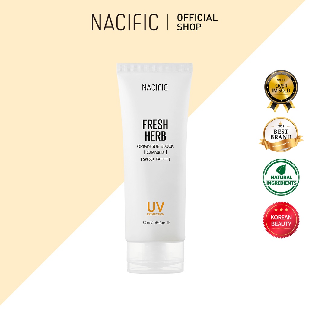 [NACIFIC] Fresh Herb Origin Sunblock UV Shield (50ml) Shopee Malaysia