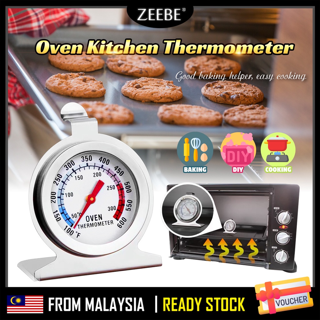 ZEEBE Kitchen Oven & BBQ Dial Thermometer 50-300°C (Termometer Ketuhar)
