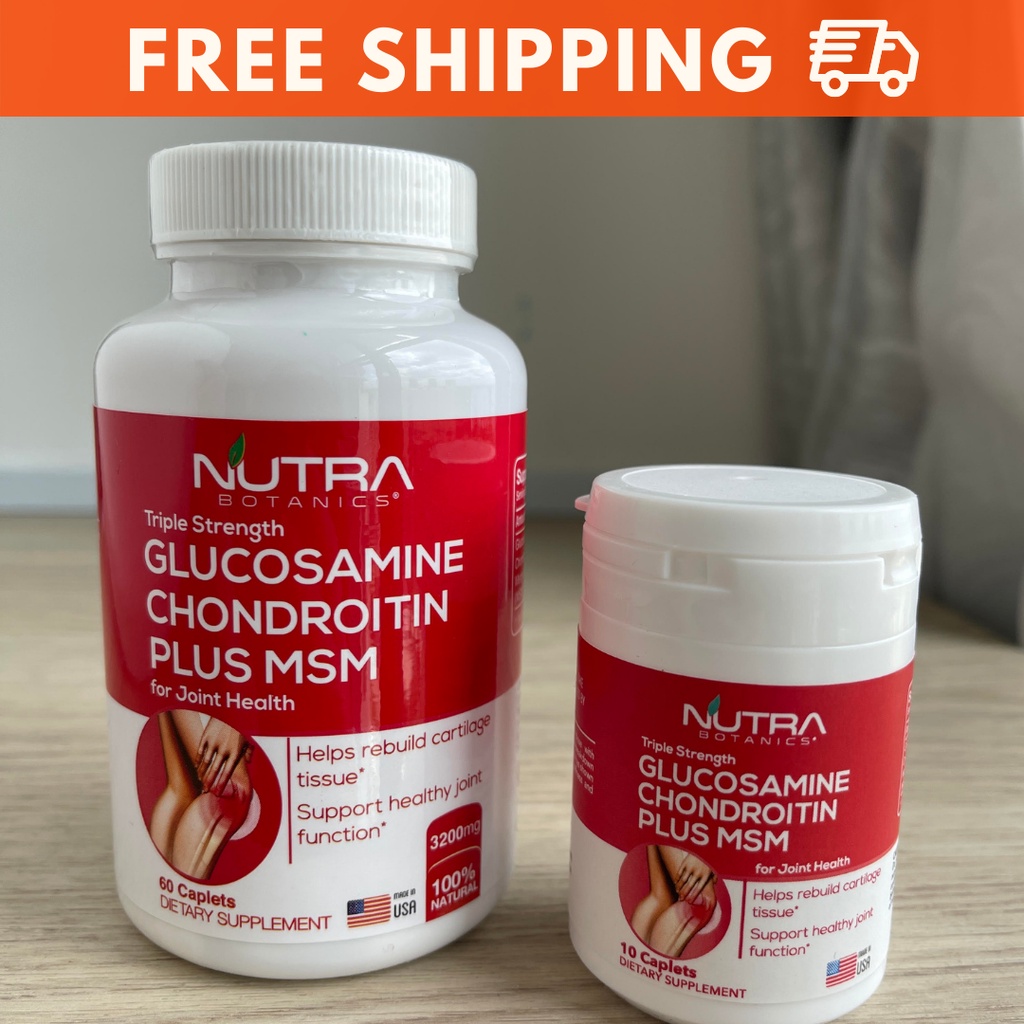 Nutra Botanics Glucosamine Chondroitin MSM Knee Supplement (Halal