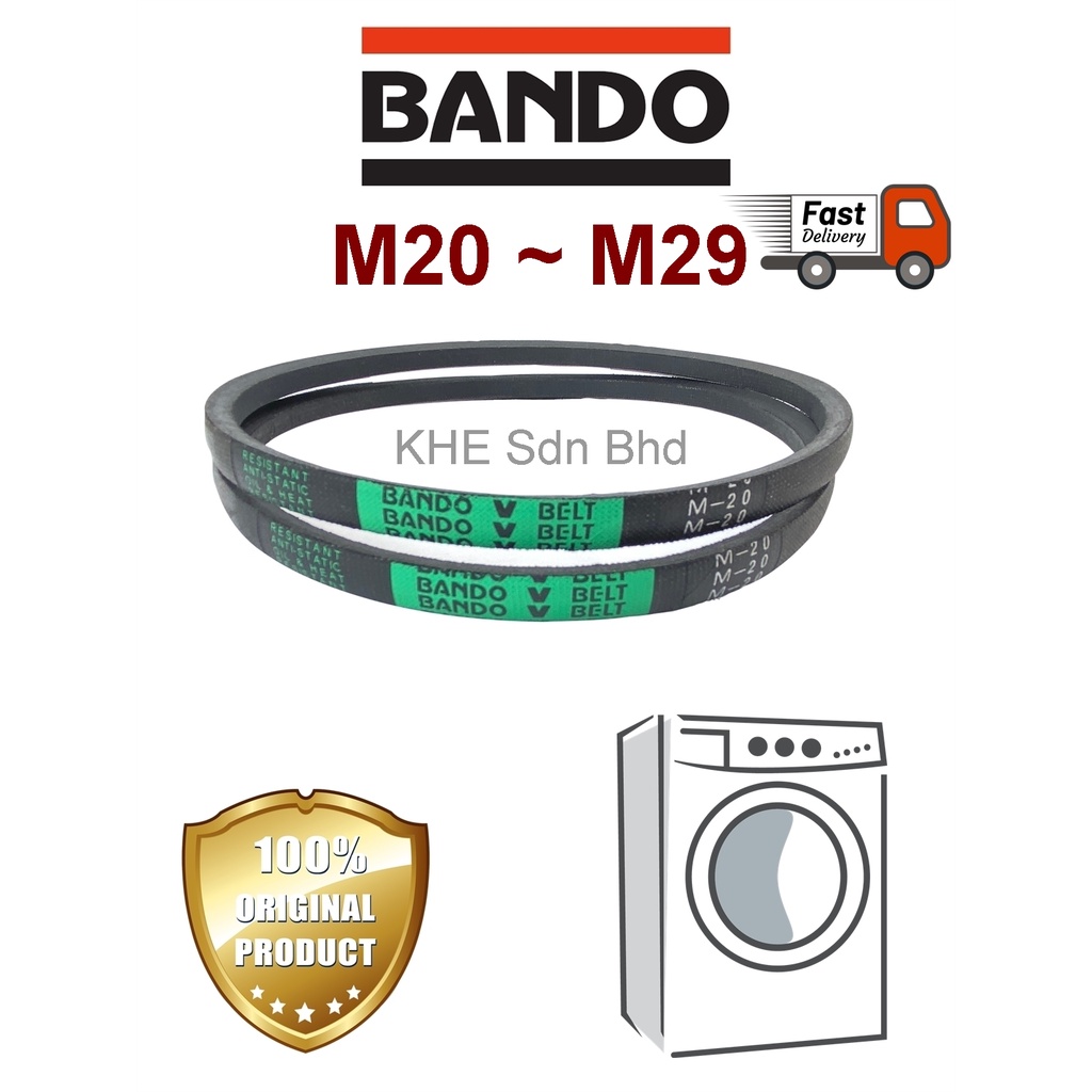 Panasonic Washing Machine Belt - Bando V Belt M20 M20.5 M21 M21.5 M22 M22.5  M23 M24 M25 M26 M27 M28 M29