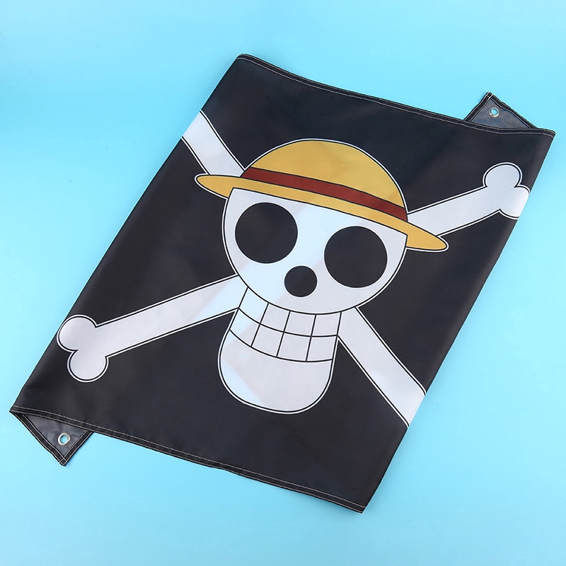 Huichengr 60 90cm One Piece Luffy S Straw Hat Pirate Flag Home Wall Bar Decoration Hot Shopee Malaysia