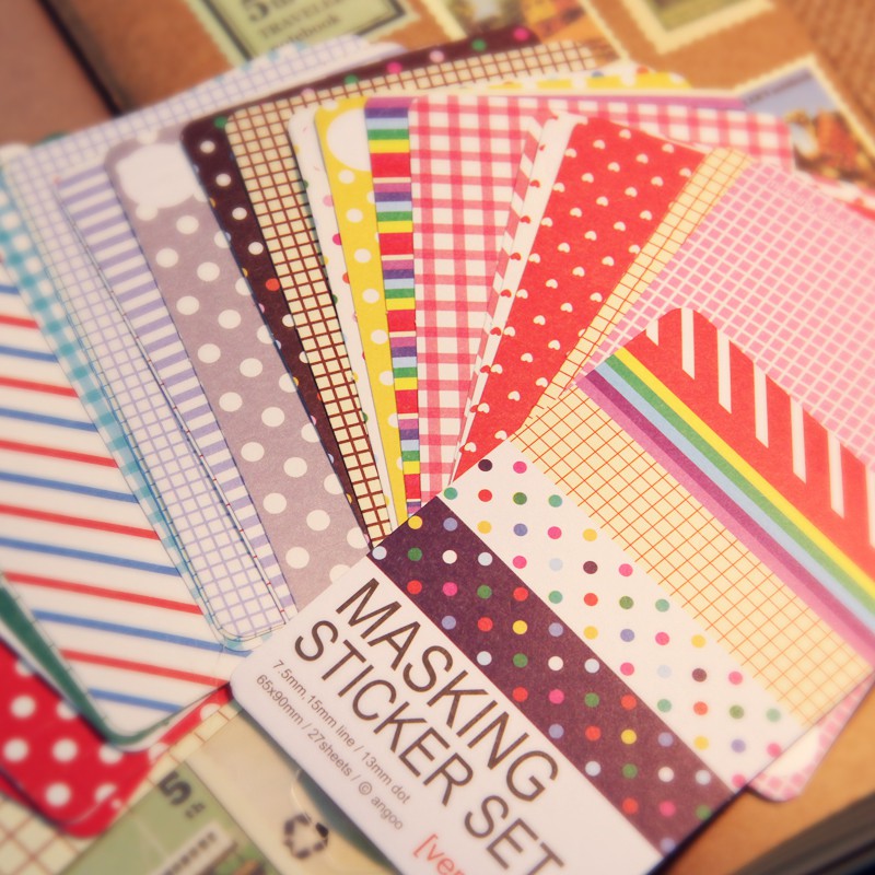 27 Pcs Portfolio Stickers Set Diy Planner Notebook Scrapbook Stickers Cute Stationery Shopee Malaysia