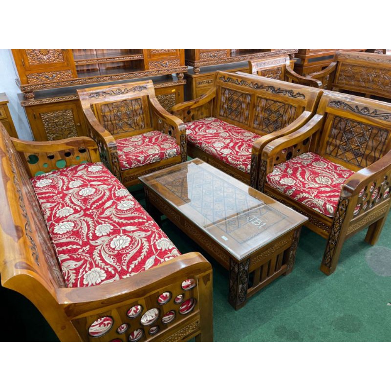 Sofa Jati Cobra Original Jepara Indonesia Shopee Malaysia