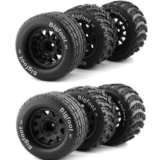 2pcs 3.6 Inch 150mm M onster Truck Wheel Rim and Tire for 1/8 RC Car D7R5 