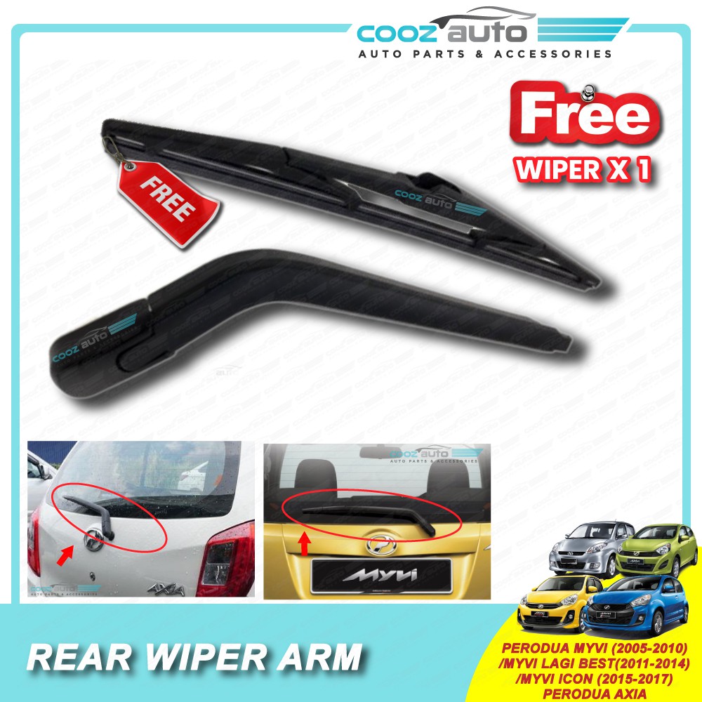 Perodua Myvi 2005  2017 / Perodua Axia Rear Wiper Arm complete set