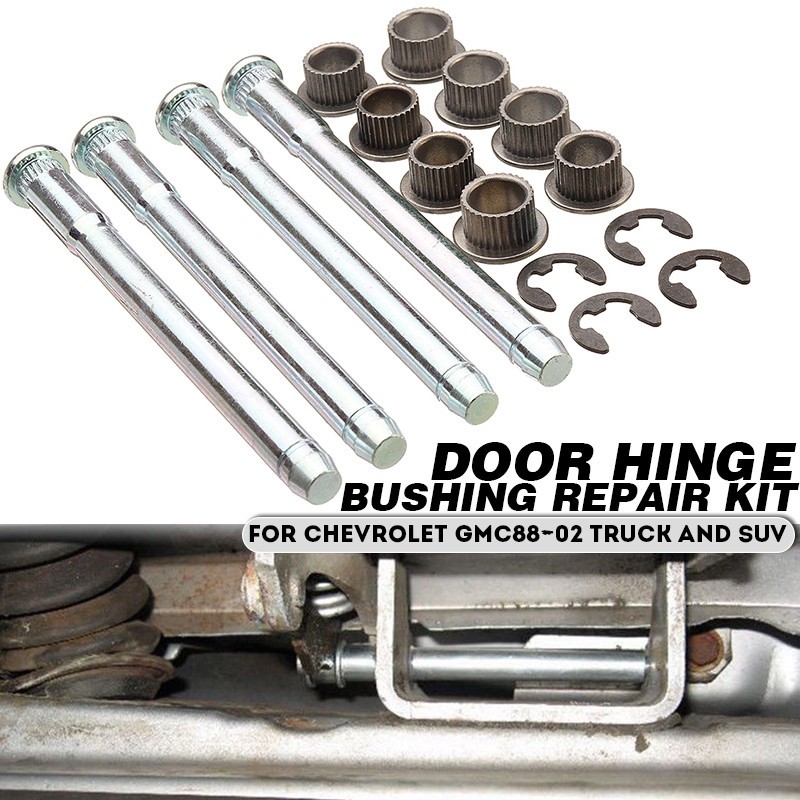 New Door Hinge Pin Bushing Repair Kit 2 Door For Chevrolet Gmc 88
