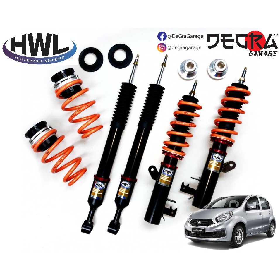 Perodua Myvi Gen M Hwl St Adjustable Hi Low Soft Hard Bodyshift