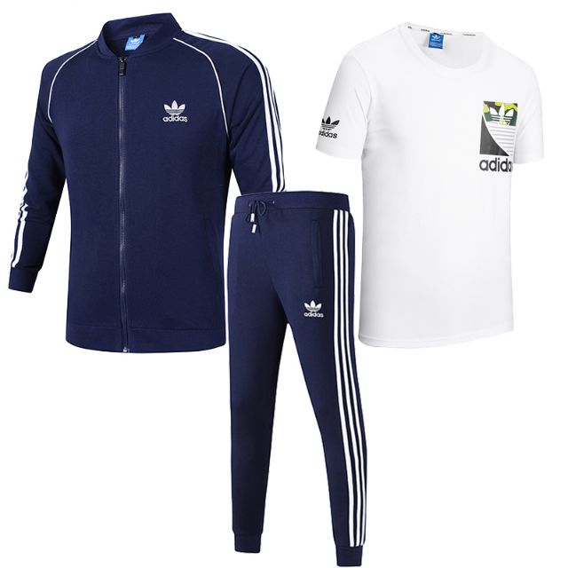 adidas slim fit tracksuit mens