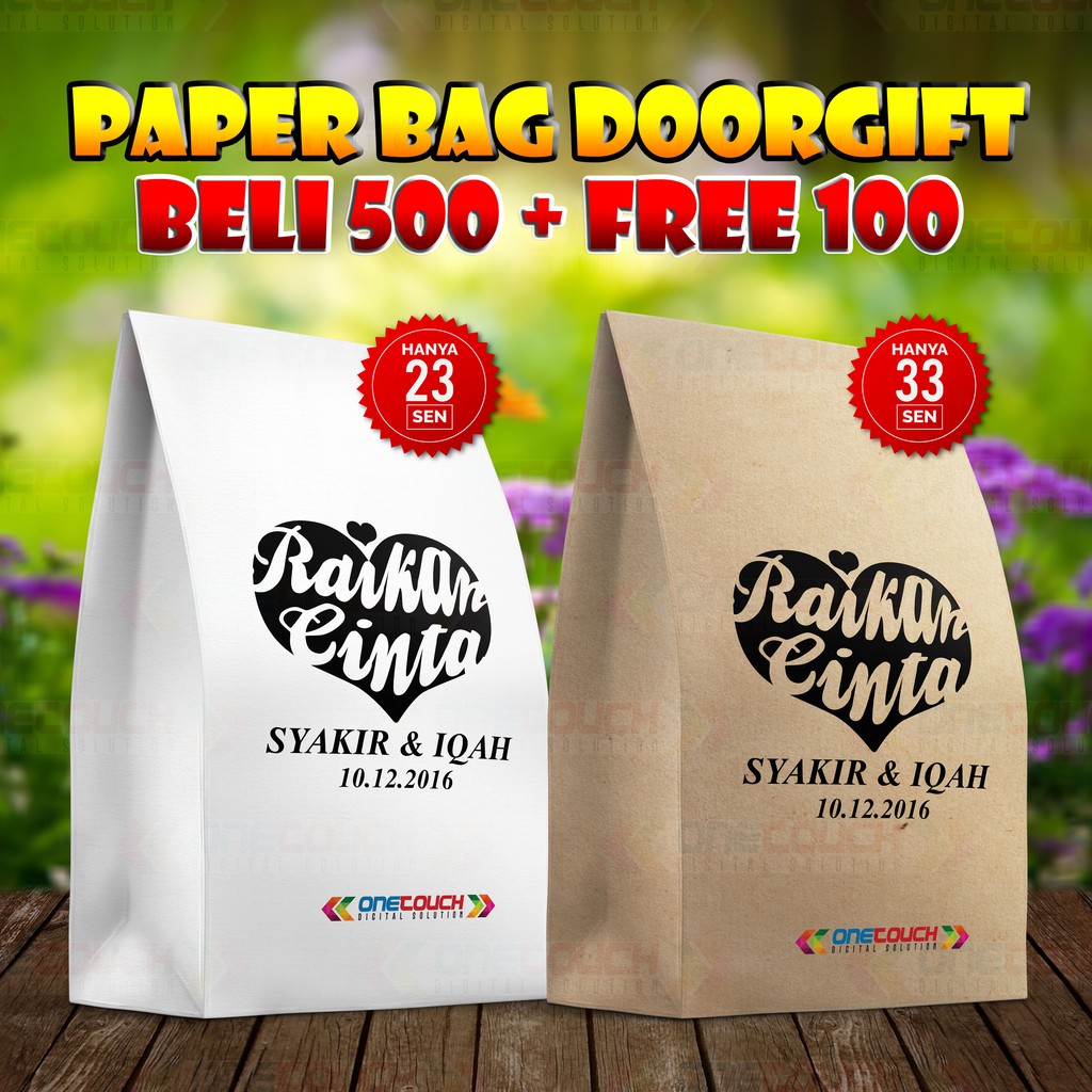 paper bag kahwin murah