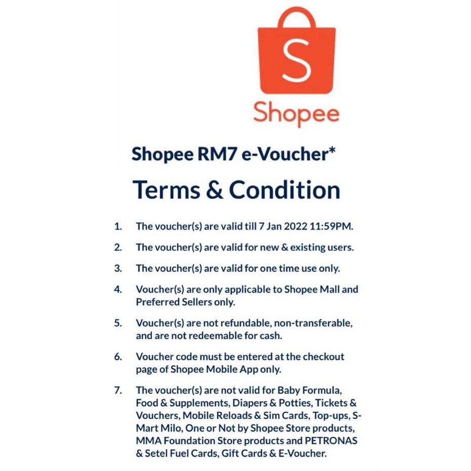 Shopee Rm7 E Voucher