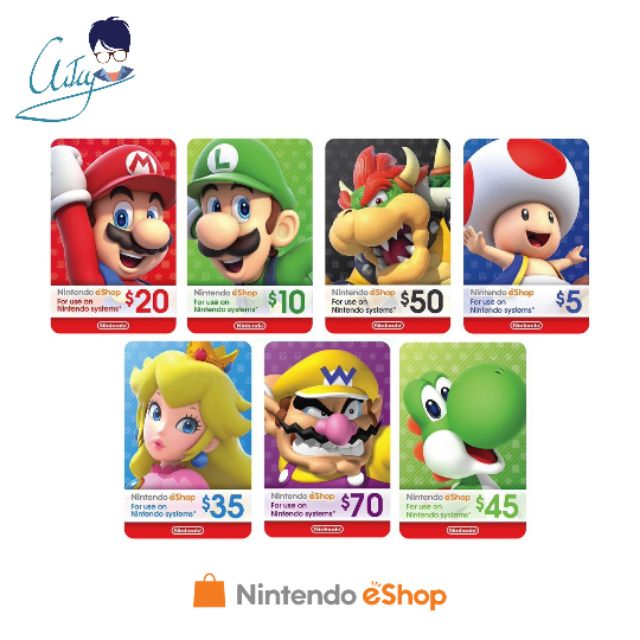 nintendo eshop shopee