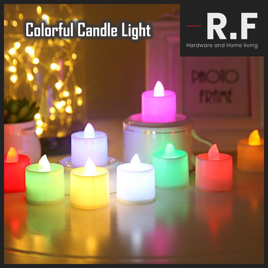 LED Lampu Lilin Candle Lamp Flame Light Lamp Electronic Light Romantic Smokeless Flameless Wedding Birthday Birthday 蜡烛灯