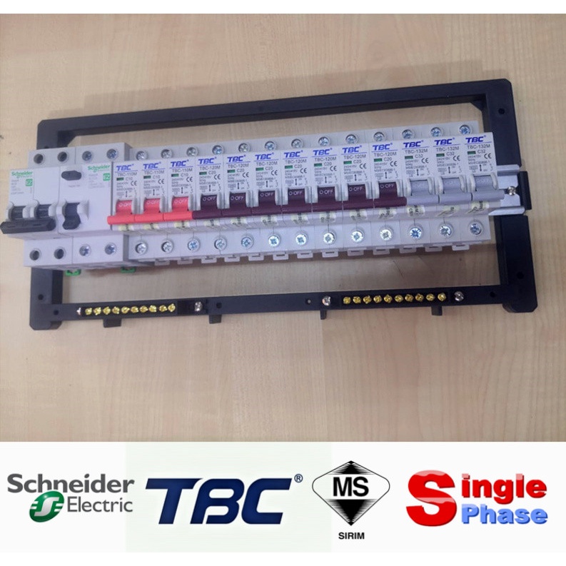 17 WAY - Schneider( Easy9 ) & TBC - DB Full Set (sirim) Signal Phase ...