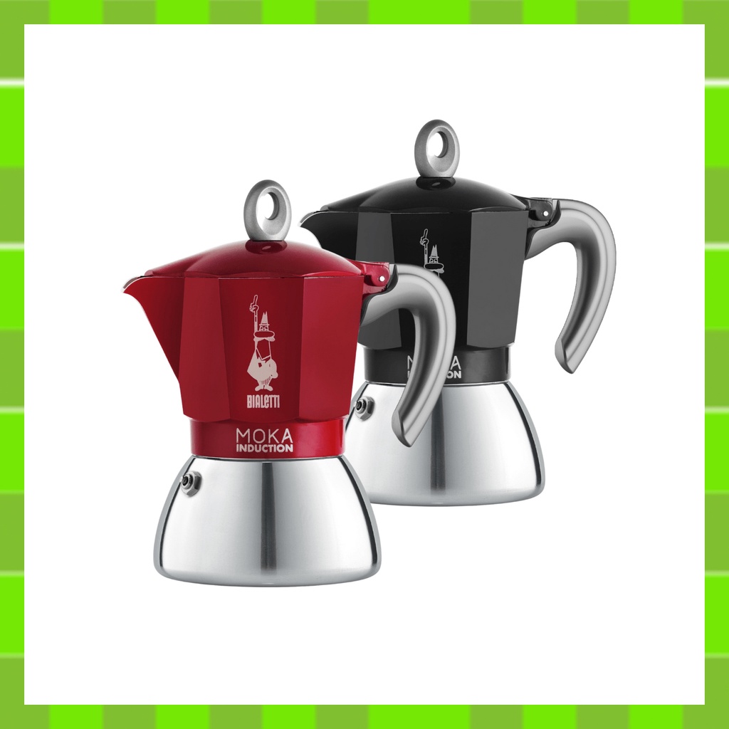 ⭐Bialetti New Moka Induction Espresso Maker, Mokapot 2,4,6 Cups / Black, Red / Shipping from Korea