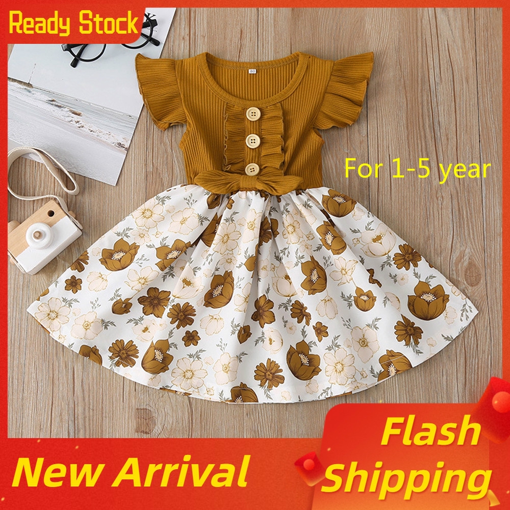  Baju  Kanak Perempuan Baby  Girl  Clothing Dresses Summer 