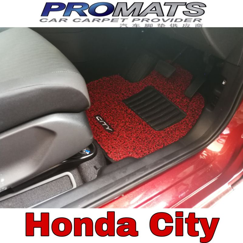 Ready Stock Promats Honda Civic City Crv Accord Type R Jazz Hrv Car Carpet With Logo Edging Jahit Tep Shopee Malaysia